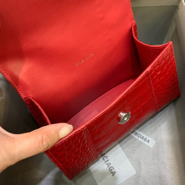 Balenciaga Hourglass XS Handbag In Red, For Women, Women's Bags 7.4in/19cm