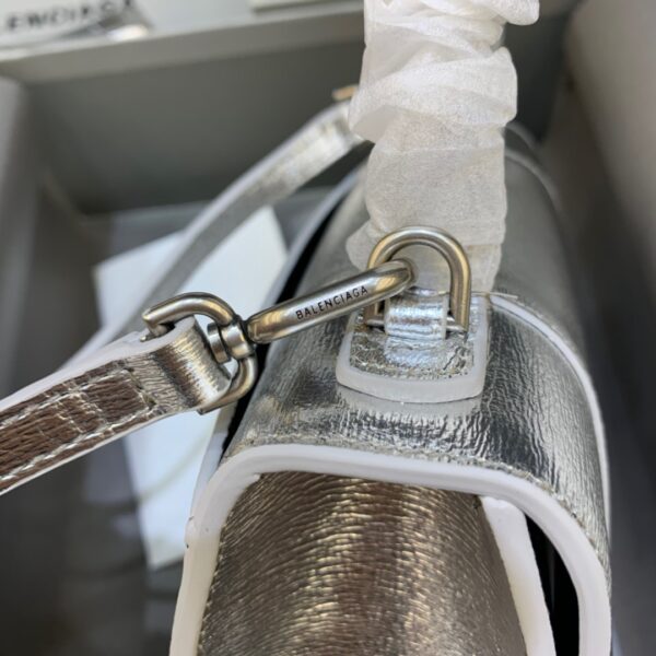Balenciaga Hourglass XS Handbag In Sliver, For Women, Women's Bags 7.4in/19cm