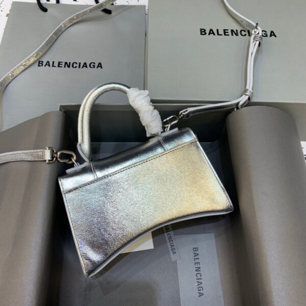 Balenciaga Hourglass XS Handbag In Sliver, For Women, Women's Bags 7.4in/19cm
