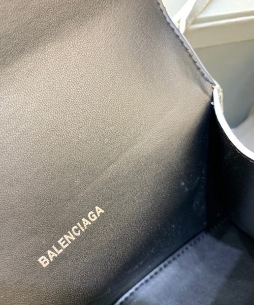 Balenciaga Hourglass XS Handbag In Sliver, For Women, Women's Bags 7.4in/19cm