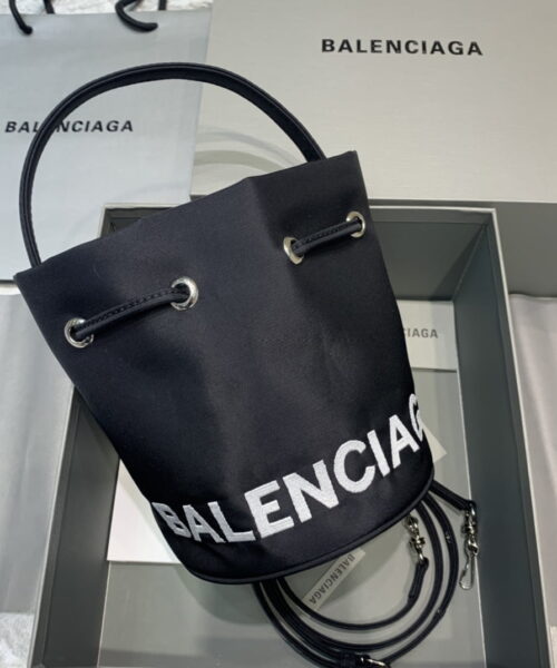 Balenciaga Le Cagole Medium Bucket Bag In Black, For Women, Women's Bags 7in/18cm