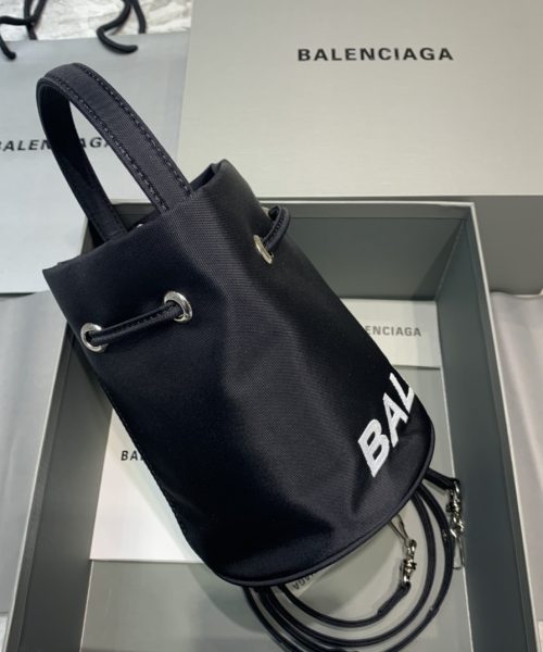 Balenciaga Le Cagole Medium Bucket Bag In Black, For Women, Women's Bags 7in/18cm