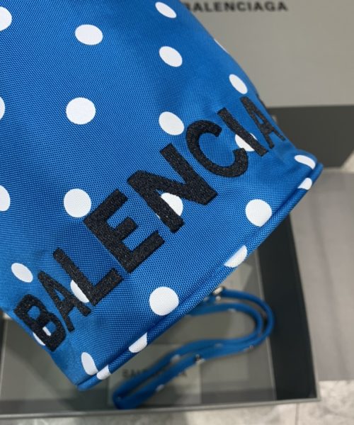 Balenciaga Le Cagole Medium Bucket Bag In Blue, For Women, Women's Bags 17.6in/45cm