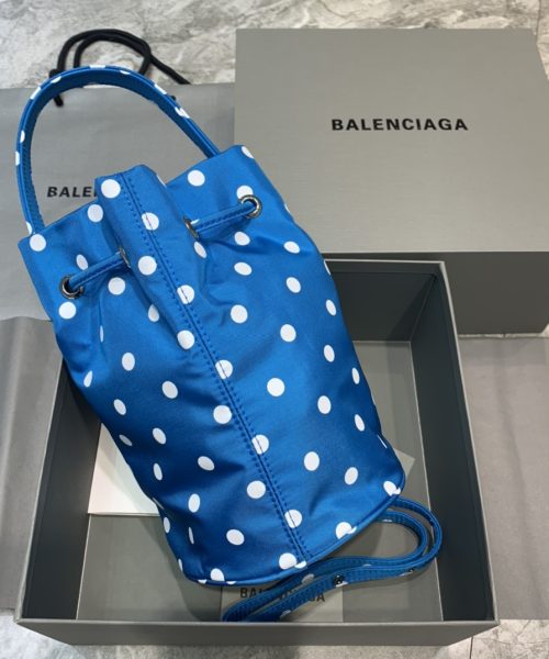 Balenciaga Le Cagole Medium Bucket Bag In Blue, For Women, Women's Bags 17.6in/45cm