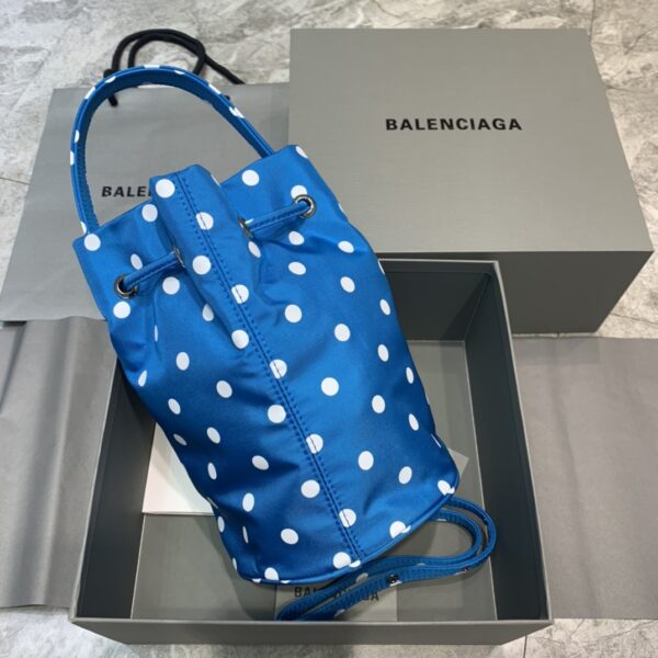 Balenciaga Le Cagole Medium Bucket Bag In Blue, For Women, Women's Bags 17.6in/45cm