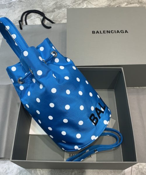 Balenciaga Le Cagole Medium Bucket Bag In Blue, For Women, Women's Bags 17.6in/45cm