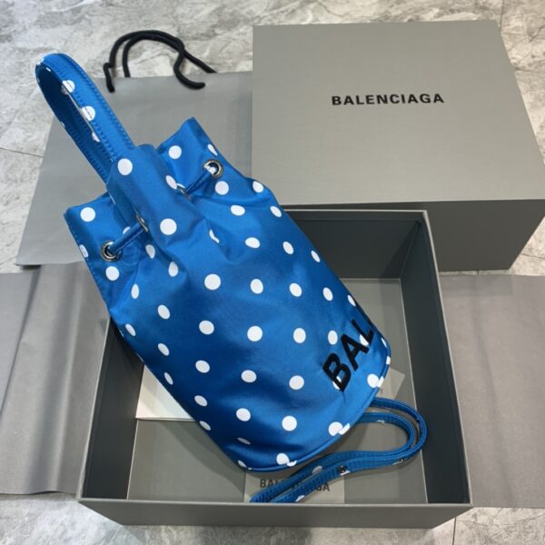 Balenciaga Le Cagole Medium Bucket Bag In Blue, For Women, Women's Bags 17.6in/45cm