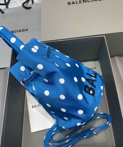 Balenciaga Le Cagole Medium Bucket Bag In Blue, For Women, Women's Bags 7in/18cm