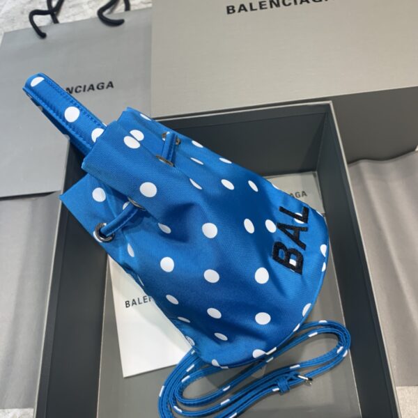 Balenciaga Le Cagole Medium Bucket Bag In Blue, For Women, Women's Bags 7in/18cm