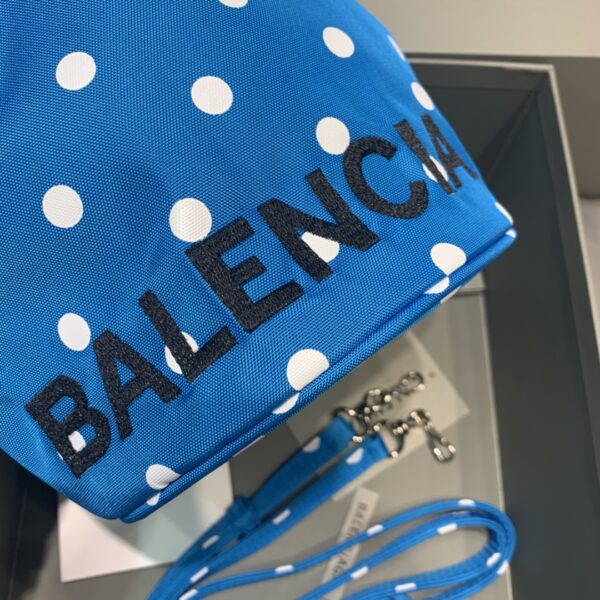 Balenciaga Le Cagole Medium Bucket Bag In Blue, For Women, Women's Bags 7in/18cm