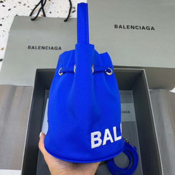 Balenciaga Le Cagole Medium Bucket Bag In Blue, For Women, Women's Bags 7in/18cm