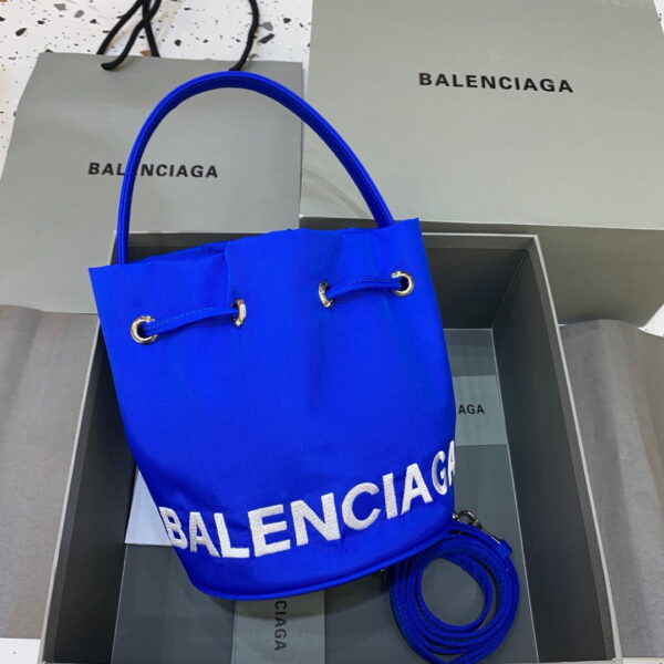 Balenciaga Le Cagole Medium Bucket Bag In Blue, For Women, Women's Bags 7in/18cm