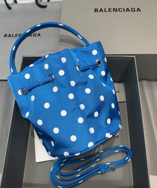 Balenciaga Le Cagole Medium Bucket Bag In Blue, For Women, Women's Bags 7in/18cm