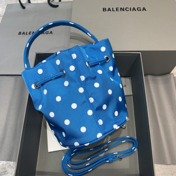 Balenciaga Le Cagole Medium Bucket Bag In Blue, For Women, Women's Bags 7in/18cm