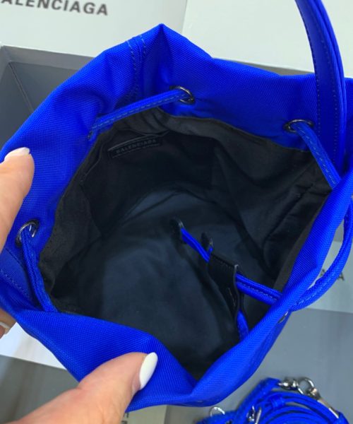 Balenciaga Le Cagole Medium Bucket Bag In Blue, For Women, Women's Bags 7in/18cm