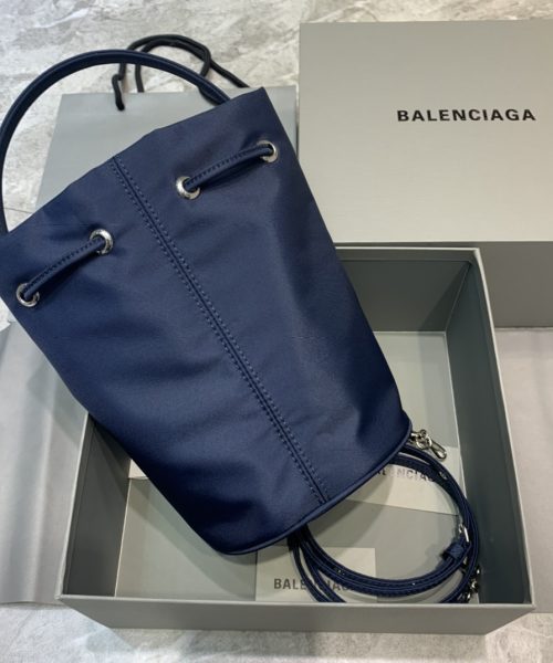 Balenciaga Le Cagole Medium Bucket Bag In Dark Blue, For Women, Women's Bags 17.6in/45cm