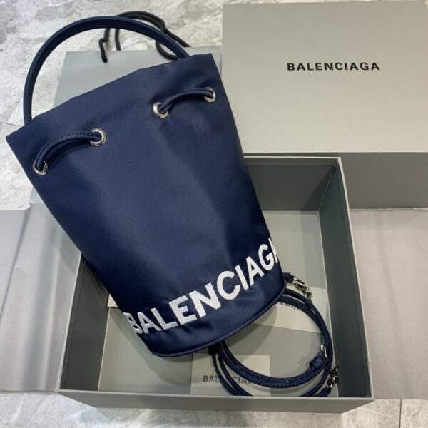 Balenciaga Le Cagole Medium Bucket Bag In Dark Blue, For Women, Women's Bags 17.6in/45cm