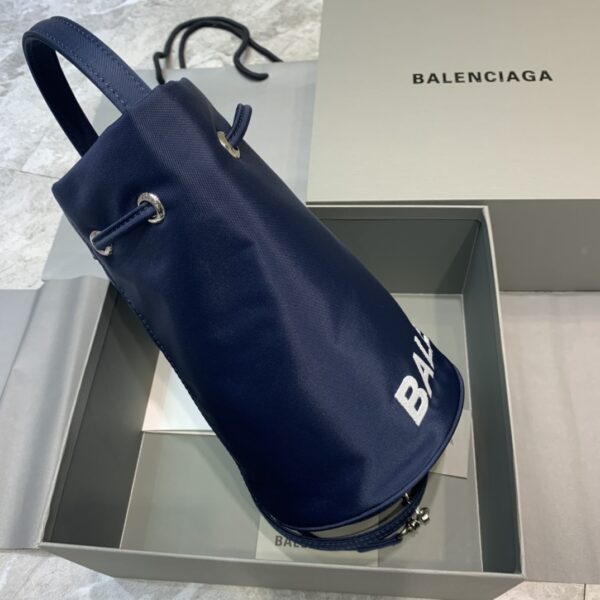 Balenciaga Le Cagole Medium Bucket Bag In Dark Blue, For Women, Women's Bags 17.6in/45cm