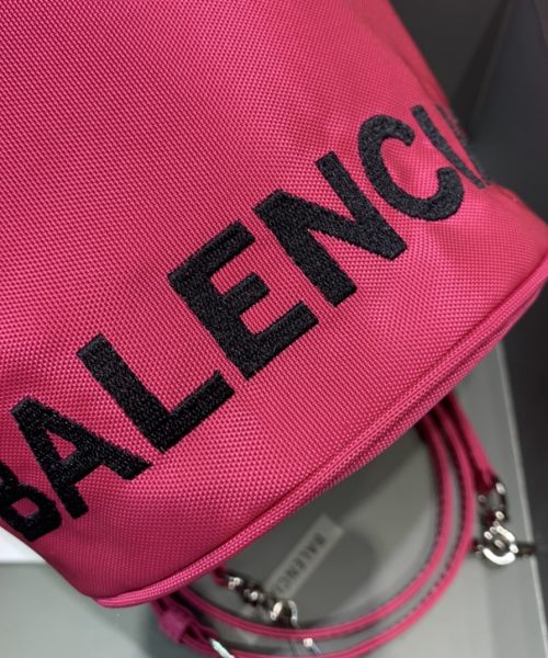 Balenciaga Le Cagole Medium Bucket Bag In Dark Pink, For Women, Women's Bags 7in/18cm