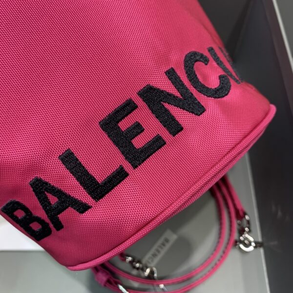 Balenciaga Le Cagole Medium Bucket Bag In Dark Pink, For Women, Women's Bags 7in/18cm