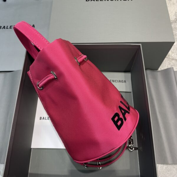 Balenciaga Le Cagole Medium Bucket Bag In Dark Pink, For Women, Women's Bags 7in/18cm
