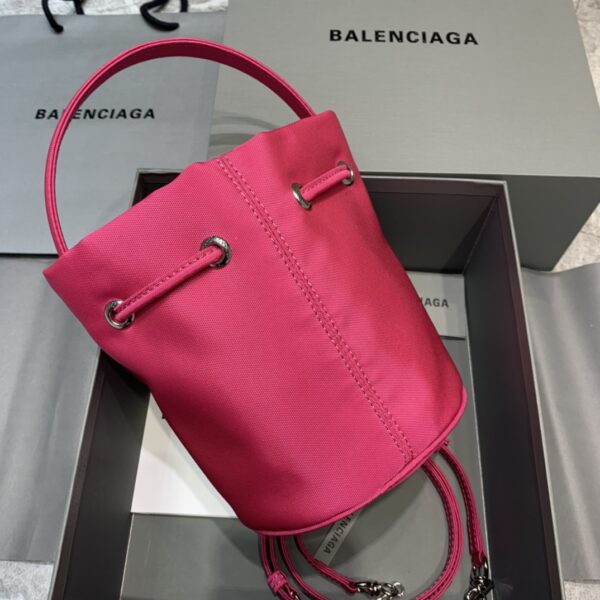 Balenciaga Le Cagole Medium Bucket Bag In Dark Pink, For Women, Women's Bags 7in/18cm