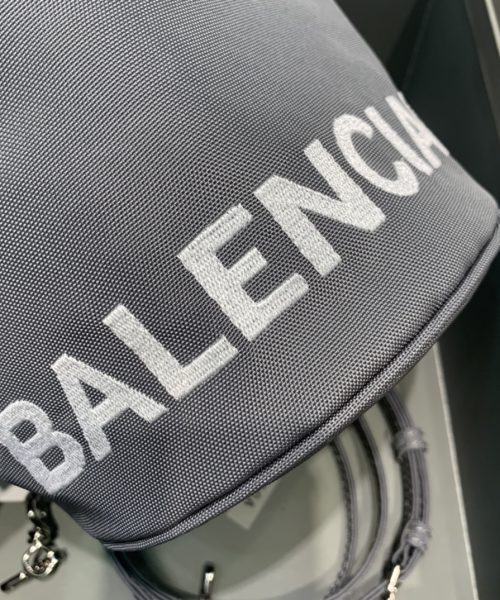 Balenciaga Le Cagole Medium Bucket Bag In Gray, For Women, Women's Bags 7in/18cm