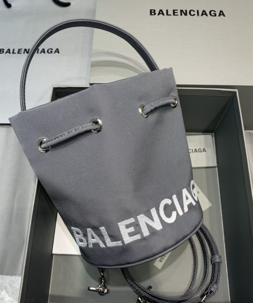 Balenciaga Le Cagole Medium Bucket Bag In Gray, For Women, Women's Bags 7in/18cm