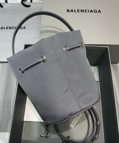 Balenciaga Le Cagole Medium Bucket Bag In Gray, For Women, Women's Bags 7in/18cm