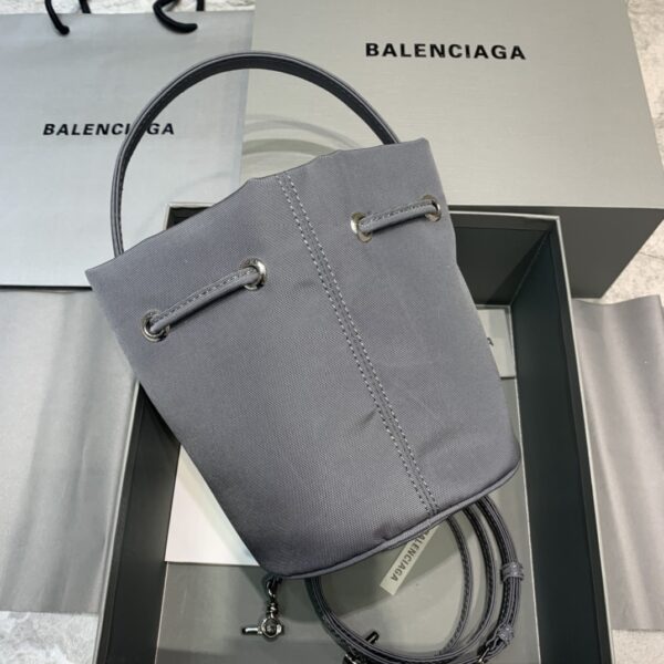 Balenciaga Le Cagole Medium Bucket Bag In Gray, For Women, Women's Bags 7in/18cm