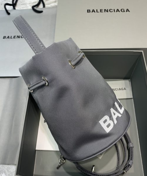Balenciaga Le Cagole Medium Bucket Bag In Gray, For Women, Women's Bags 7in/18cm