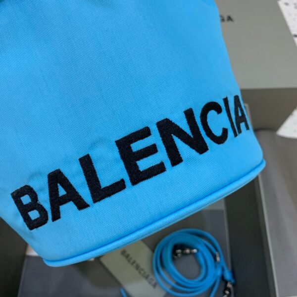 Balenciaga Le Cagole Medium Bucket Bag In Light Blue, For Women, Women's Bags 7in/18cm