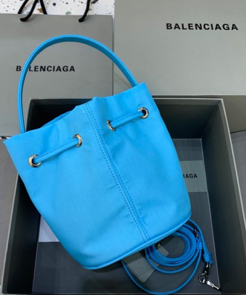 Balenciaga Le Cagole Medium Bucket Bag In Light Blue, For Women, Women's Bags 7in/18cm