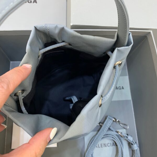 Balenciaga Le Cagole Medium Bucket Bag In Light Gray, For Women, Women's Bags 7in/18cm