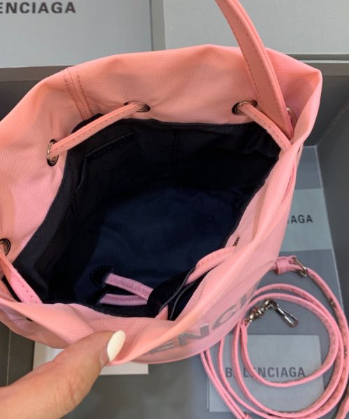 Balenciaga Le Cagole Medium Bucket Bag In Light Pink, For Women, Women's Bags 7in/18cm