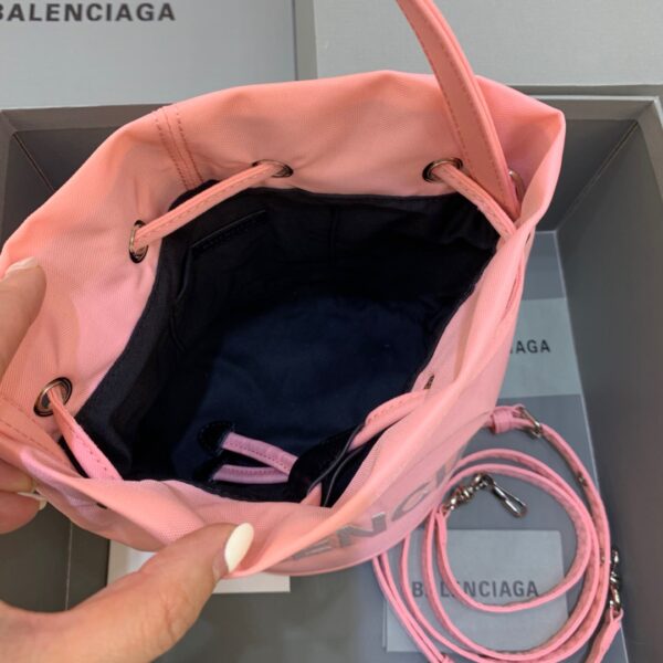 Balenciaga Le Cagole Medium Bucket Bag In Light Pink, For Women, Women's Bags 7in/18cm