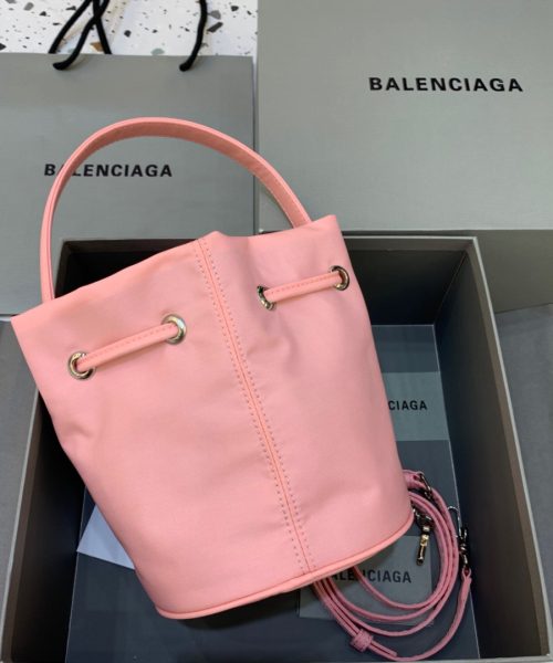 Balenciaga Le Cagole Medium Bucket Bag In Light Pink, For Women, Women's Bags 7in/18cm