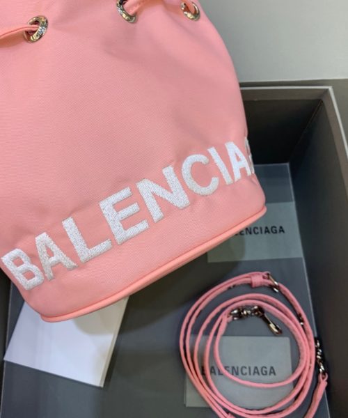 Balenciaga Le Cagole Medium Bucket Bag In Light Pink, For Women, Women's Bags 7in/18cm