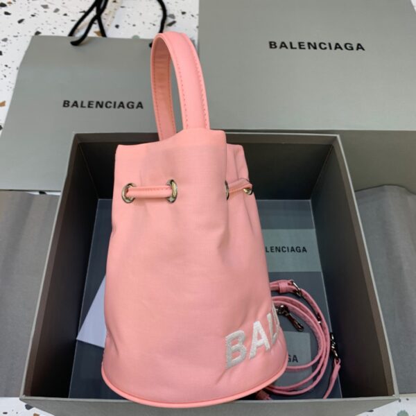Balenciaga Le Cagole Medium Bucket Bag In Light Pink, For Women, Women's Bags 7in/18cm