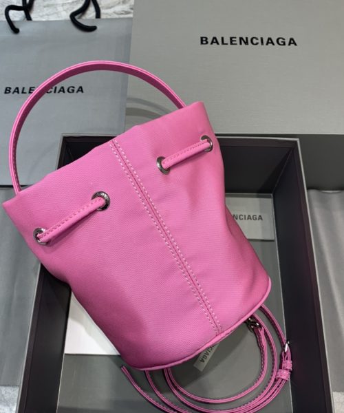 Balenciaga Le Cagole Medium Bucket Bag In Pink, For Women, Women's Bags 7in/18cm