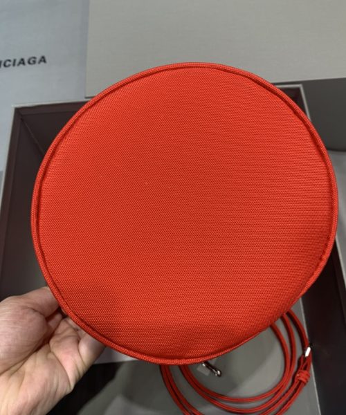 Balenciaga Le Cagole Medium Bucket Bag In Red, For Women, Women's Bags 7in/18cm