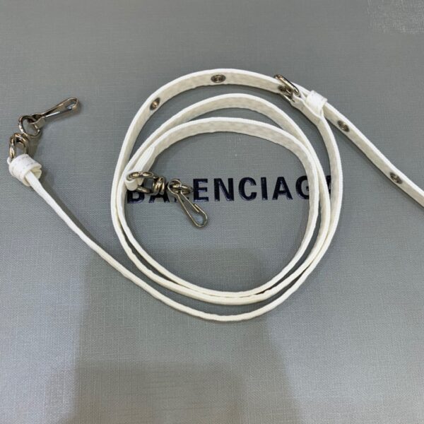 Balenciaga Le Cagole Medium Bucket Bag In White, For Women, Women's Bags 7in/18cm