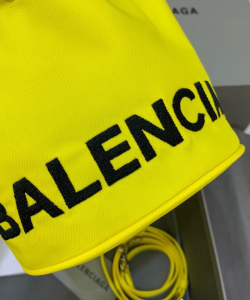 Balenciaga Le Cagole Medium Bucket Bag In Yellow, For Women, Women's Bags 7in/18cm