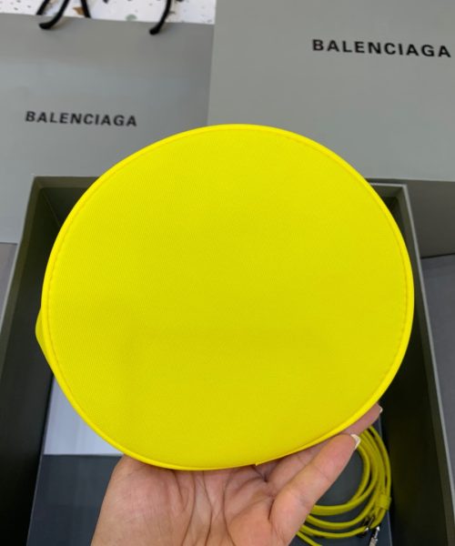 Balenciaga Le Cagole Medium Bucket Bag In Yellow, For Women, Women's Bags 7in/18cm