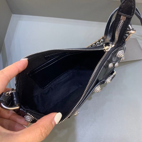 Balenciaga Le Cagole Mini Bag With Chain Black, For Women, Women's Bags 8.2in/21cm 69581423EJY1000