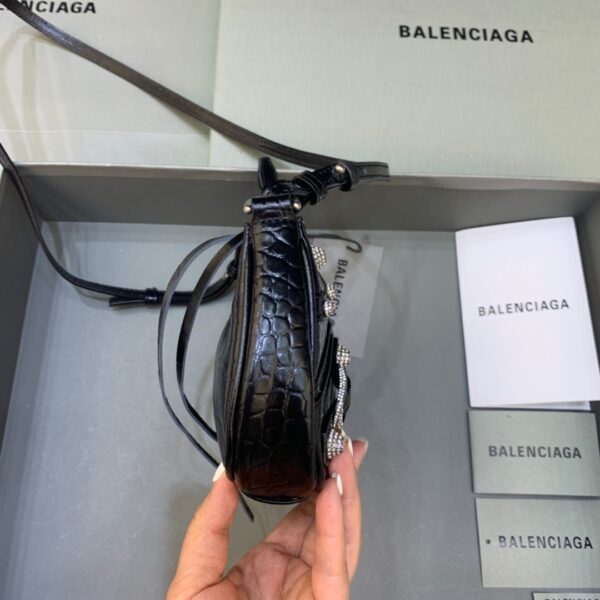 Balenciaga Le Cagole Mini Bag With Chain Black, For Women, Women's Bags 8.2in/21cm 69581423EJY1000