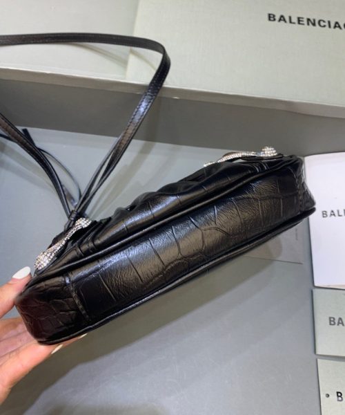Balenciaga Le Cagole Mini Bag With Chain Black, For Women, Women's Bags 8.2in/21cm 69581423EJY1000