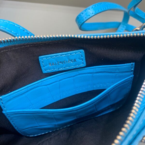 Balenciaga Le Cagole Mini Bag With Chain Blue, For Women, Women's Bags 8.2in/21cm 69581423EJY4624