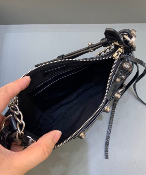 Balenciaga Le Cagole Mini Bag With Chain In Black, For Women, Women's Bags 8.2in/21cm 6958141VG9Y1000
