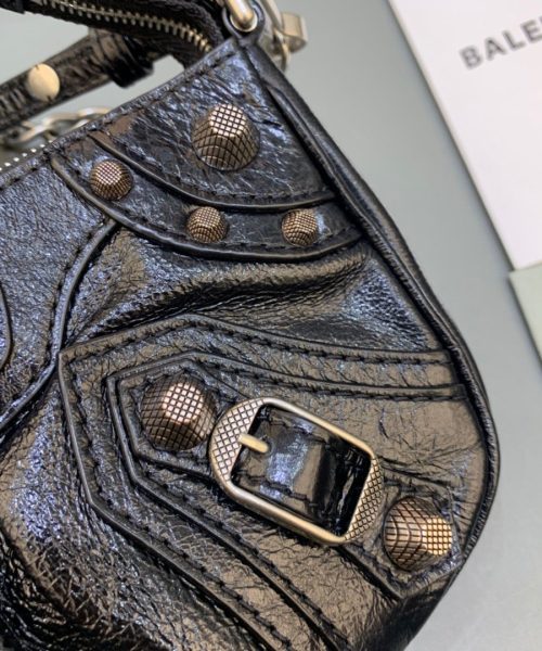 Balenciaga Le Cagole Mini Bag With Chain In Black, For Women, Women's Bags 8.2in/21cm 6958141VG9Y1000